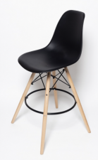 Пластиковый стул Емс на деревянных ногах для кафе
